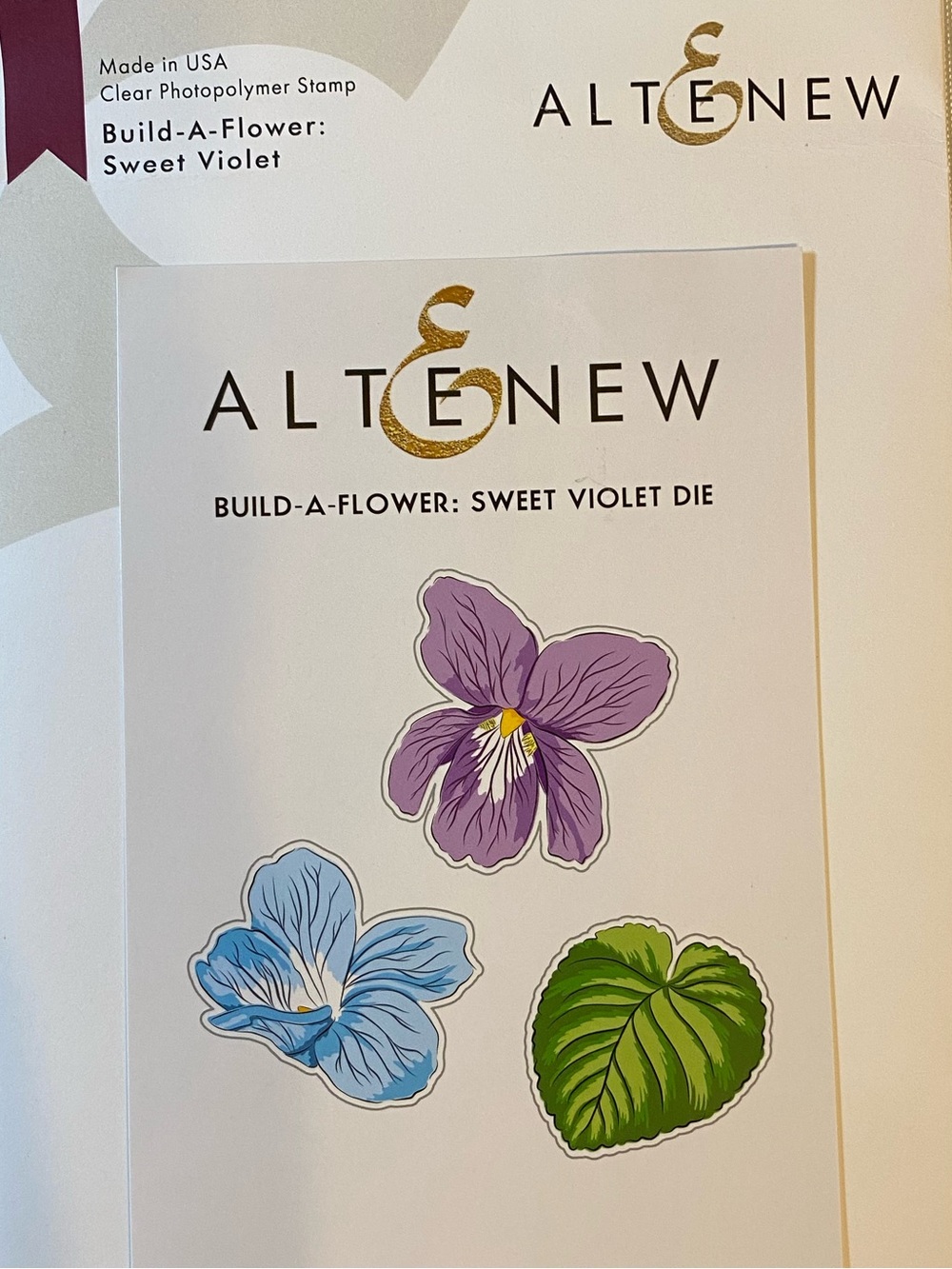 Build-A-Flower Stamp and Die Set: Sweet Violet